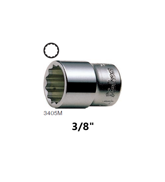 SKI - สกี จำหน่ายสินค้าหลากหลาย และคุณภาพดี | KOKEN 3405A-3/8 ลูกบ๊อก 3/8นิ้ว-12P-3/8นิ้ว