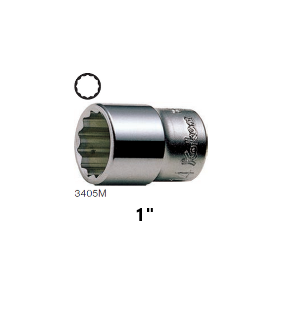 KOKEN 3405A-1 ลูกบ๊อก 3/8นิ้ว-12P-1นิ้ว