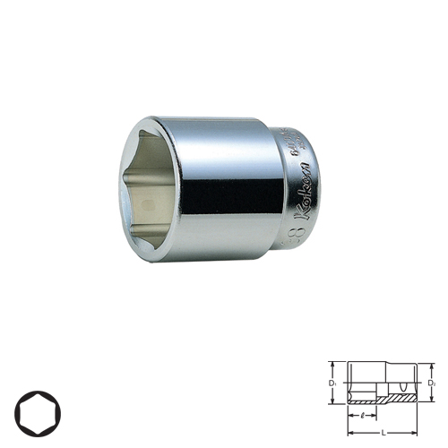 SKI - สกี จำหน่ายสินค้าหลากหลาย และคุณภาพดี | KOKEN 6400A-2.1/8 ลูกบ๊อก 3/4นิ้ว-6P-2.1/8นิ้ว