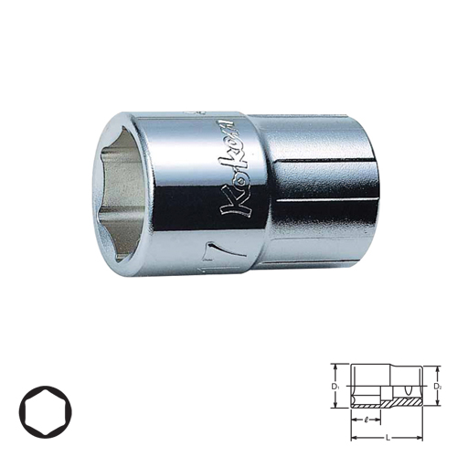 SKI - สกี จำหน่ายสินค้าหลากหลาย และคุณภาพดี | KOKEN 4401M-32 ลูกบ๊อก 1/2นิ้ว-6P-32mm.