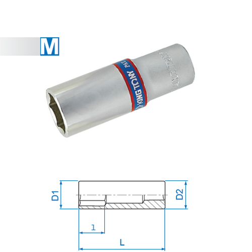 SKI - สกี จำหน่ายสินค้าหลากหลาย และคุณภาพดี | KINGTONY ลูกบ๊อกยาวขาว รู1/2-6P-20mm