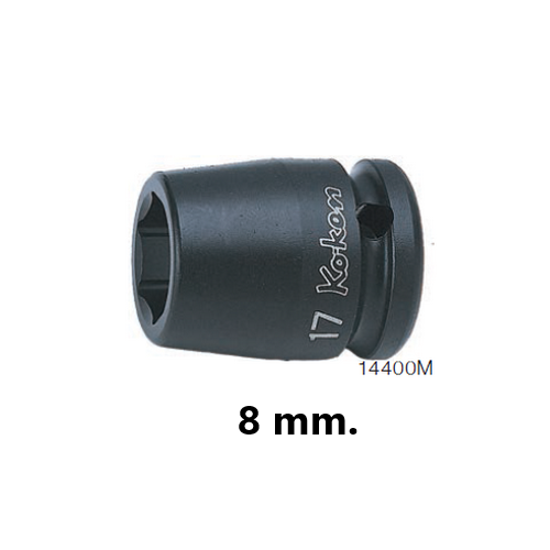 KOKEN 14400M-8 ลูกบ๊อกลมสั้น 1/2นิ้ว-6P-8mm.