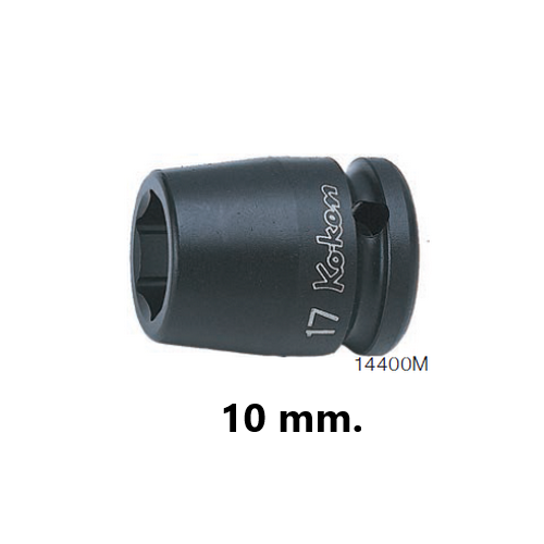 KOKEN 14400M-10 ลูกบ๊อกลมสั้น 1/2นิ้ว-6P-10mm.