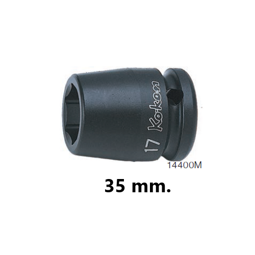 KOKEN 14400M-35 ลูกบ๊อกลมสั้น 1/2นิ้ว-6P-35mm.