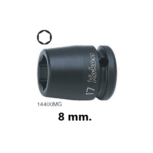 SKI - สกี จำหน่ายสินค้าหลากหลาย และคุณภาพดี | KOKEN 14400MG-8 ลูกบ๊อกลมสั้น 1/2นิ้ว-6P-8mm. พร้อมแม่เหล็ก