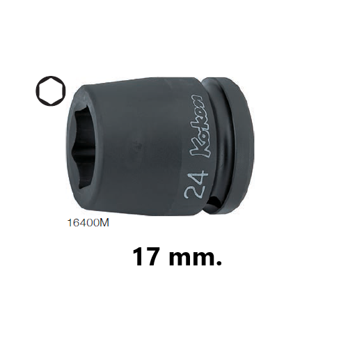 KOKEN 16400M-17 ลูกบ๊อกลมสั้น 3/4นิ้ว-6P-17mm.