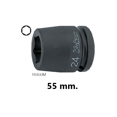 KOKEN 16400M-55 ลูกบ๊อกลมสั้น 3/4นิ้ว-6P-55mm.