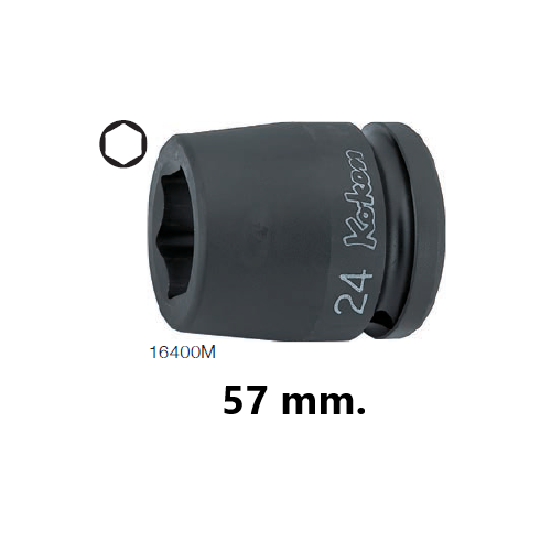 KOKEN 16400M-57 ลูกบ๊อกลมสั้น 3/4นิ้ว-6P-57mm.