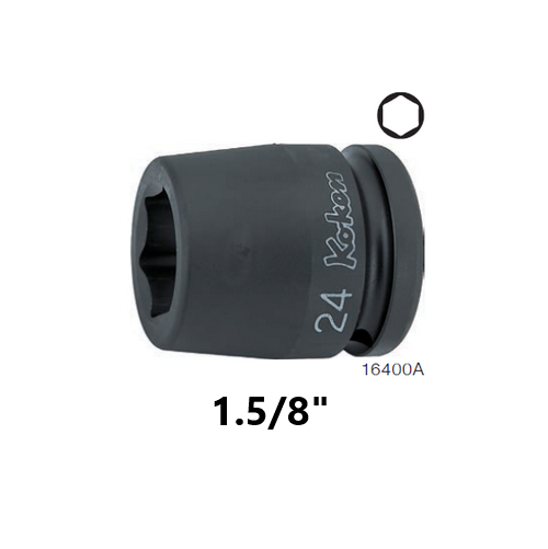 KOKEN 16400A-1.5/8 ลูกบ๊อกลมสั้น 3/4นิ้ว-6P-1.5/8นิ้ว