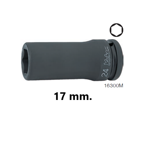 SKI - สกี จำหน่ายสินค้าหลากหลาย และคุณภาพดี | KOKEN 16300M-17 ลูกบ๊อกลมยาว 3/4นิ้ว-6P-17mm.