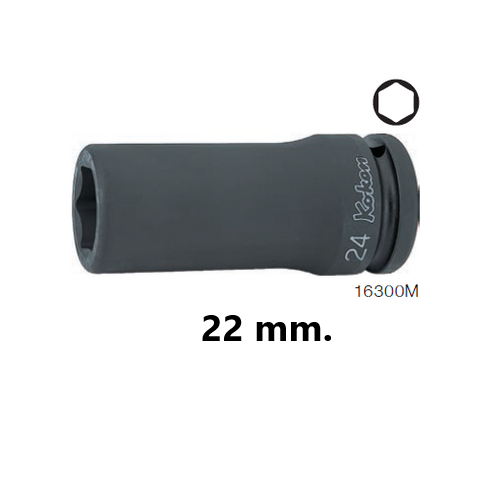 KOKEN 16300M-21 ลูกบ๊อกลมยาว 3/4นิ้ว-6P-21mm.
