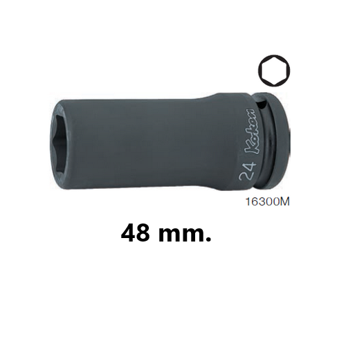 SKI - สกี จำหน่ายสินค้าหลากหลาย และคุณภาพดี | KOKEN 16300M-48 ลูกบ๊อกลมยาว 3/4นิ้ว-6P-48mm.
