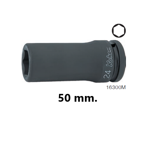 KOKEN 16300M-50 ลูกบ๊อกลมยาว 3/4นิ้ว-6P-50mm.