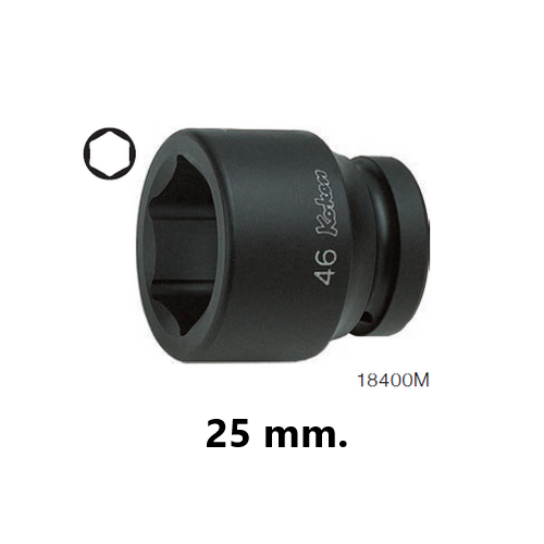 SKI - สกี จำหน่ายสินค้าหลากหลาย และคุณภาพดี | KOKEN 18400M-25 ลูกบ๊อกลมสั้น 1นิ้ว-6P-25mm.