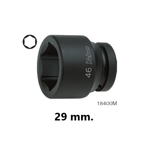 KOKEN 18400M-29 ลูกบ๊อกลมสั้น 1นิ้ว-6P-29mm.