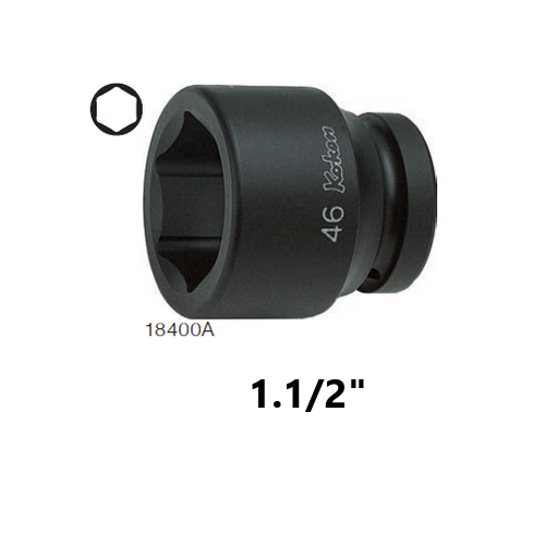 SKI - สกี จำหน่ายสินค้าหลากหลาย และคุณภาพดี | KOKEN 18400A-1.1/2 ลูกบ๊อกลมสั้น 1นิ้ว6P-1.1/2นิ้ว