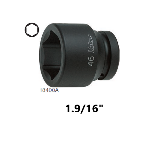 KOKEN 18400A-1.9/16 ลูกบ๊อกลมสั้น 1นิ้ว6P-1.9/16นิ้ว