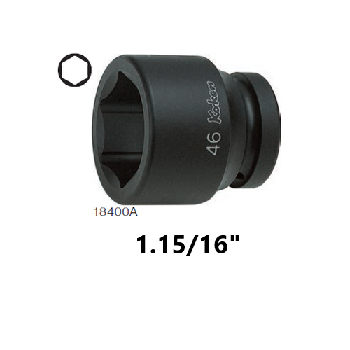 KOKEN 18400A-1.15/16 ลูกบ๊อกลมสั้น 1นิ้ว6P-1.15/16นิ้ว