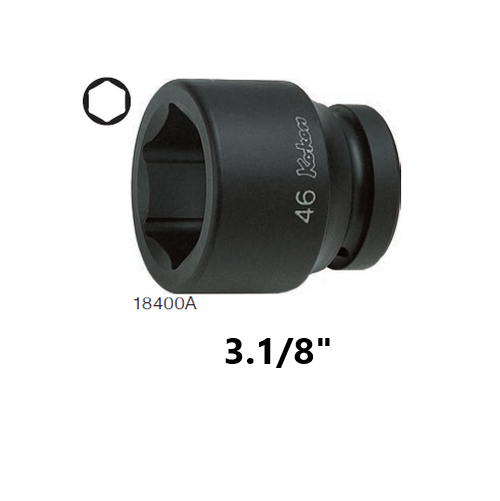 KOKEN 18400A-3.1/8 ลูกบ๊อกลมสั้น 1นิ้ว6P-3.1/8นิ้ว