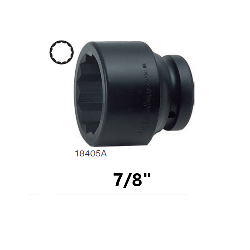 SKI - สกี จำหน่ายสินค้าหลากหลาย และคุณภาพดี | KOKEN 18405A-7/8 ลูกบ๊อกลมสั้น 1นิ้ว-12P-7/8นิ้ว