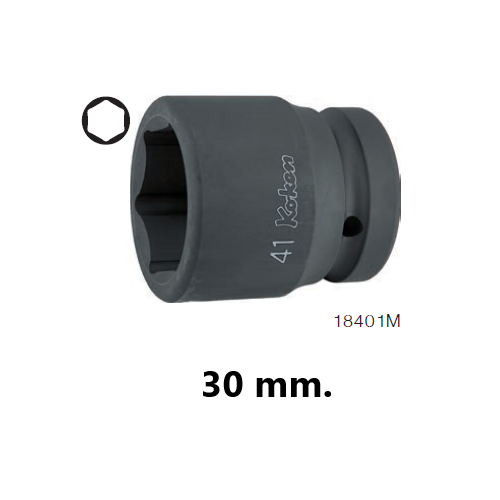 SKI - สกี จำหน่ายสินค้าหลากหลาย และคุณภาพดี | KOKEN 18401M-30 ขอบบาง ลูกบ๊อกลมสั้น 1นิ้ว-6P-30mm.