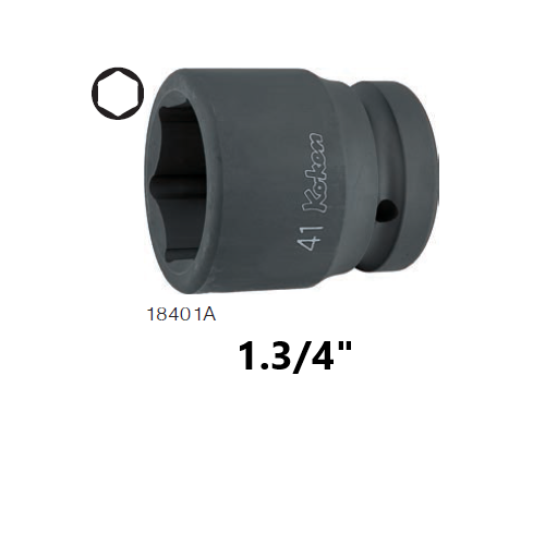 SKI - สกี จำหน่ายสินค้าหลากหลาย และคุณภาพดี | KOKEN 18401A-1.3/4 ขอบบาง ลูกบ๊อกลมสั้น 1นิ้ว-6P-1.3/4นิ้ว