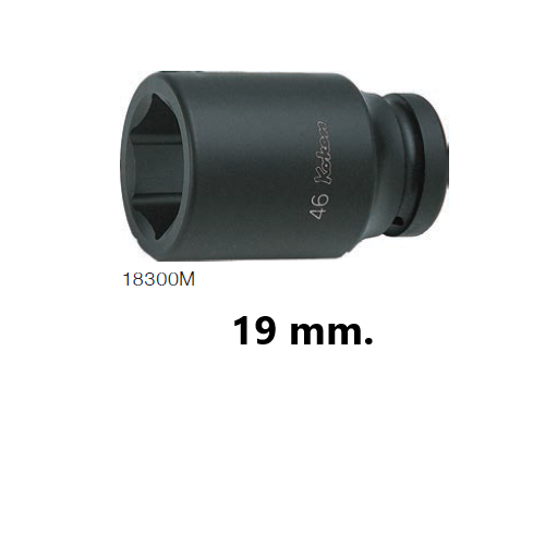 SKI - สกี จำหน่ายสินค้าหลากหลาย และคุณภาพดี | KOKEN 18300M-19 ลูกบ๊อกลมยาว 1นิ้ว-6P-19mm.