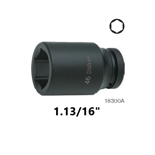 SKI - สกี จำหน่ายสินค้าหลากหลาย และคุณภาพดี | KOKEN 18300A-1.13/16 ลูกบ๊อกลมยาว 1นิ้ว-6P-1.13/16นิ้ว