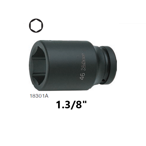 KOKEN 18301A-1.3/8 ลูกบ๊อกลมยาว 1นิ้ว-6P-1.3/8นิ้ว