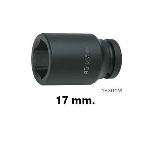 SKI - สกี จำหน่ายสินค้าหลากหลาย และคุณภาพดี | KOKEN 18301M-17 ลูกบ๊อกลมยาว 1นิ้ว-6P-17mm.