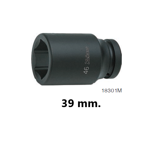 SKI - สกี จำหน่ายสินค้าหลากหลาย และคุณภาพดี | KOKEN 18301M-39 ลูกบ๊อกลมยาว 1นิ้ว-6P-39mm.