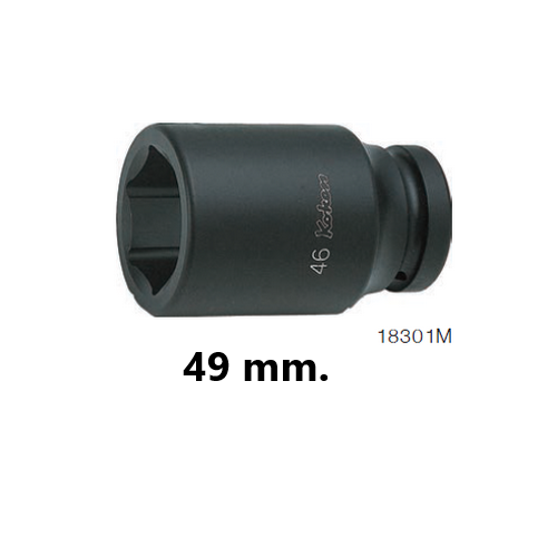 SKI - สกี จำหน่ายสินค้าหลากหลาย และคุณภาพดี | KOKEN 18301M-49  ลูกบ๊อกลมยาว 1นิ้ว-6P-49mm.