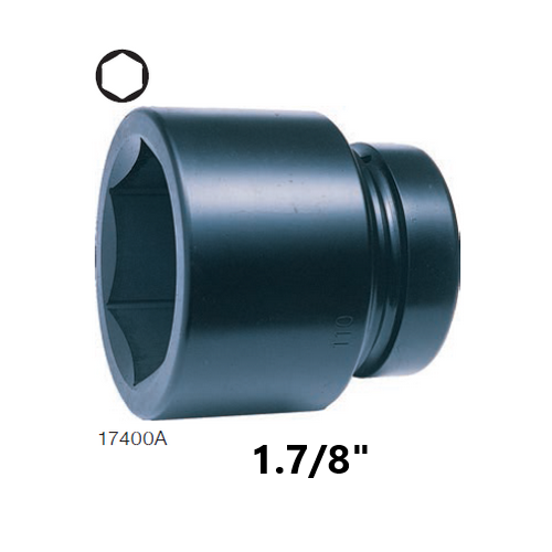 KOKEN 17400A-1.7/8 ลูกบ๊อกลมสั้น 1.1/2นิ้ว-6P-1.7/8นิ้ว