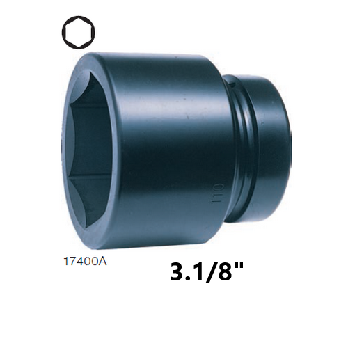 KOKEN 17400A-3.1/8 ลูกบ๊อกลมสั้น 1.1/2นิ้ว-6P-3.1/8นิ้ว
