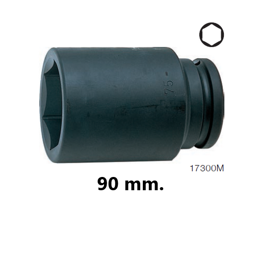 KOKEN 17300M-90 ลูกบ๊อกลมยาว 1.1/2นิ้ว-6P-90mm.