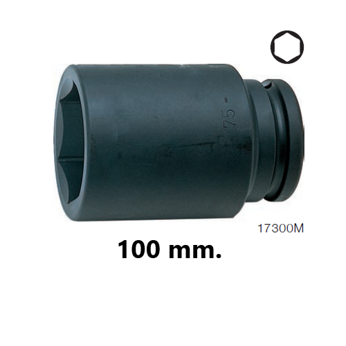 KOKEN 17300M-100 ลูกบ๊อกลมยาว 1.1/2นิ้ว-6P-100mm.