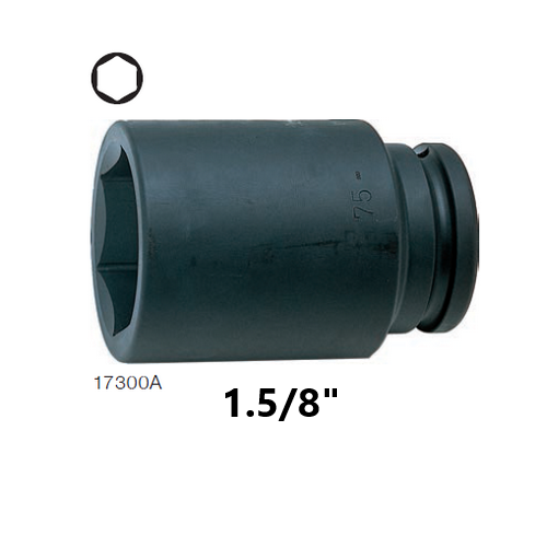 KOKEN 17300A-1.5/8 ลูกบ๊อกลมยาว 1.1/2นิ้ว-6P-1.5/8นิ้ว