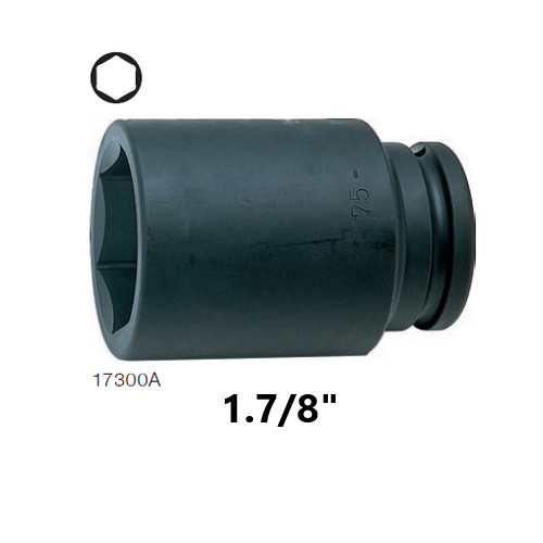 KOKEN 17300A-1.7/8 ลูกบ๊อกลมยาว 1.1/2นิ้ว-6P-1.7/8นิ้ว