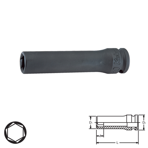 SKI - สกี จำหน่ายสินค้าหลากหลาย และคุณภาพดี | KOKEN 13365M-12 ลูกบ๊อกลมยาวหามุม 3/8นิ้ว-12mm.