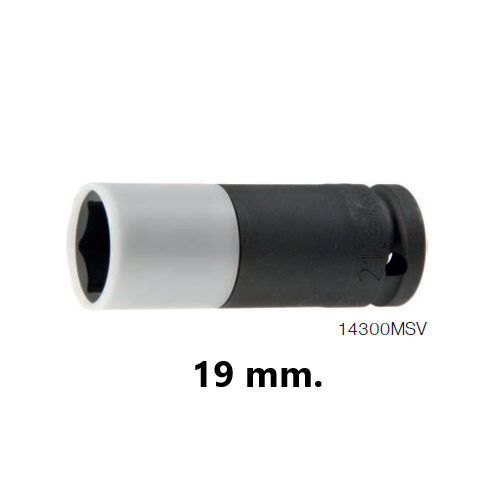 KOKEN 14300MSV-19 ลูกบ๊อกลมยาว+ปลอกหุ้ม 1/2นิ้ว-6P- 19mm.