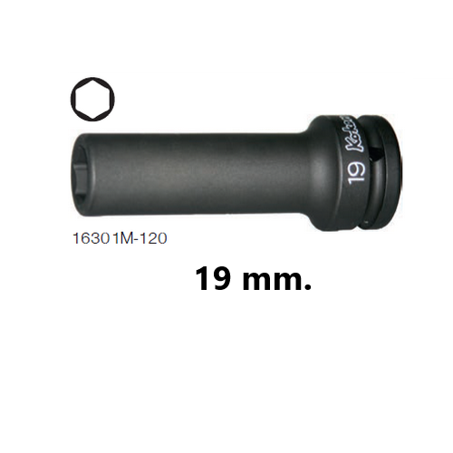 SKI - สกี จำหน่ายสินค้าหลากหลาย และคุณภาพดี | KOKEN 16301M-120-19 ลูกบ๊อกลมยาวพิเศษ 120mm. 3/4นิ้ว-6P-19mm.