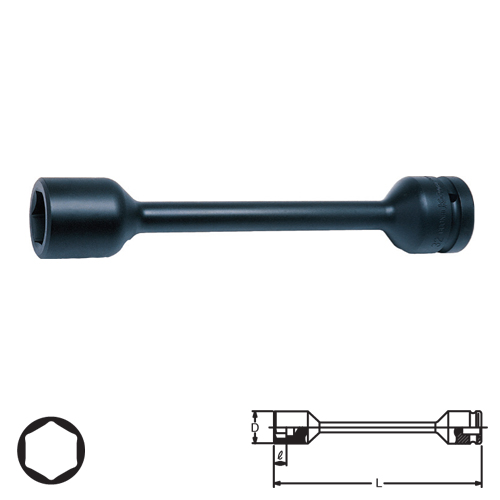 KOKEN 16101M-33x600 ลูกบ๊อกลม 3/4นิ้วควบคุมแรงบิด 33mm.x600Nm.สำหรับขันเข้าเท่านั้น