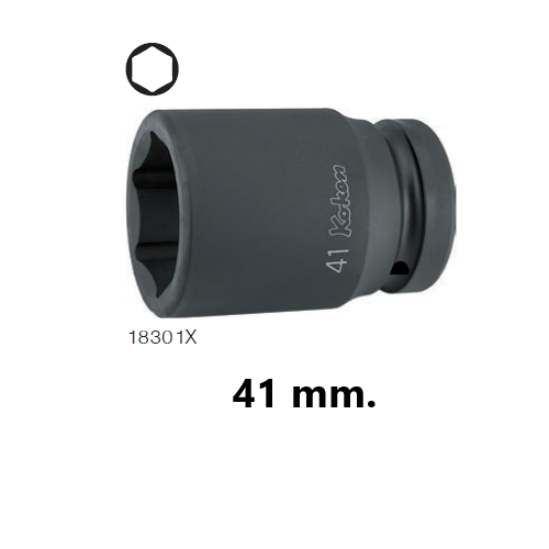 SKI - สกี จำหน่ายสินค้าหลากหลาย และคุณภาพดี | KOKEN 18301X-41 ลูกบ๊อกลม กึ่งยาว 1นิ้ว-6P-41mm.