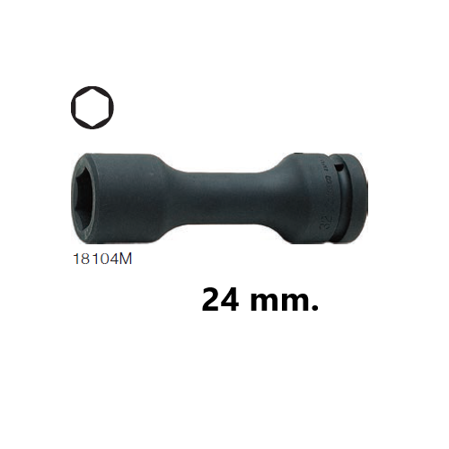 SKI - สกี จำหน่ายสินค้าหลากหลาย และคุณภาพดี | KOKEN 18104M-24 ลูกบ๊อกลม ขันสาแหรก 1นิ้ว-6P-24mm.