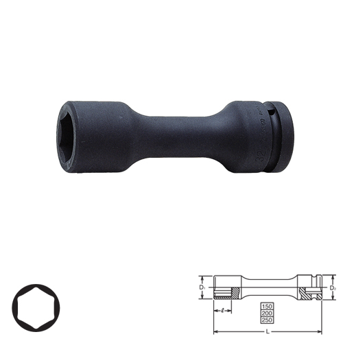 KOKEN 18104M-28 ลูกบ๊อกลม ขันสาแหรก 1นิ้ว-6P-28mm.
