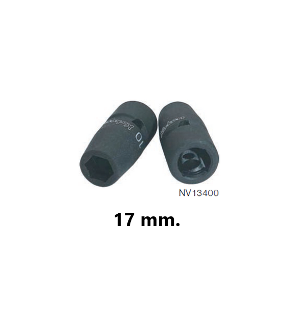 SKI - สกี จำหน่ายสินค้าหลากหลาย และคุณภาพดี | KOKEN NV13400M-17 ลูกบ๊อกลม NV 3/8นิ้ว-6P-17mm