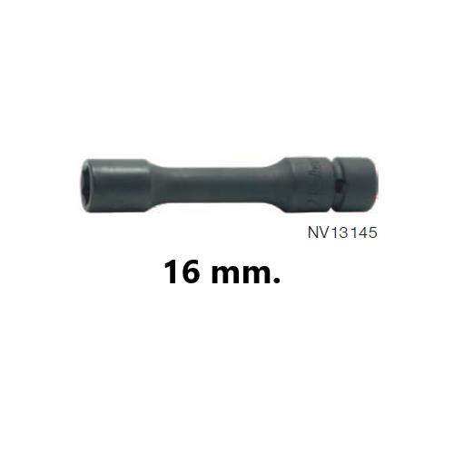 SKI - สกี จำหน่ายสินค้าหลากหลาย และคุณภาพดี | KOKEN NV13145M-100-16 ลูกบ๊อกลมข้อต่อ NV ยาว 100mm 3/8นิ้ว-6P-16mm.