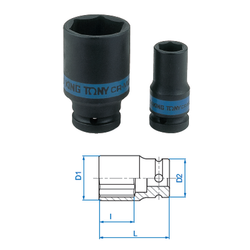 SKI - สกี จำหน่ายสินค้าหลากหลาย และคุณภาพดี | KINGTONY ลูกบ๊อกลมยาว บาง รู 1/2นิ้ว-6P-14mm.