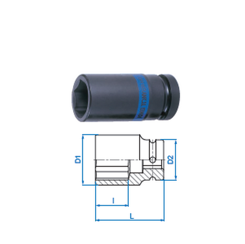 SKI - สกี จำหน่ายสินค้าหลากหลาย และคุณภาพดี | KINGTONY ลูกบ๊อกลมยาว รู 1นิ้ว-6P-46mm. (843546M)