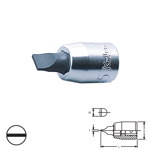 SKI - สกี จำหน่ายสินค้าหลากหลาย และคุณภาพดี | KOKEN 2005-25-6 บ๊อกเดือยโผล่ปากแบน 1/4นิ้ว-25-6mm